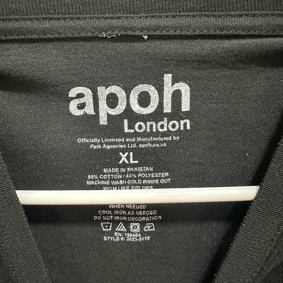 Men’s Black Michelangelo Graphic T-Shirt Short Sleeve Size XL - Picture 4 of 4